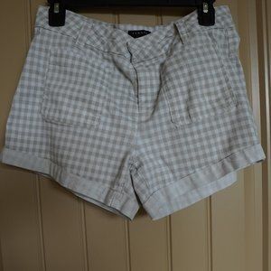 Tinsel Beige Checked Shorts with Front pocket Size 28